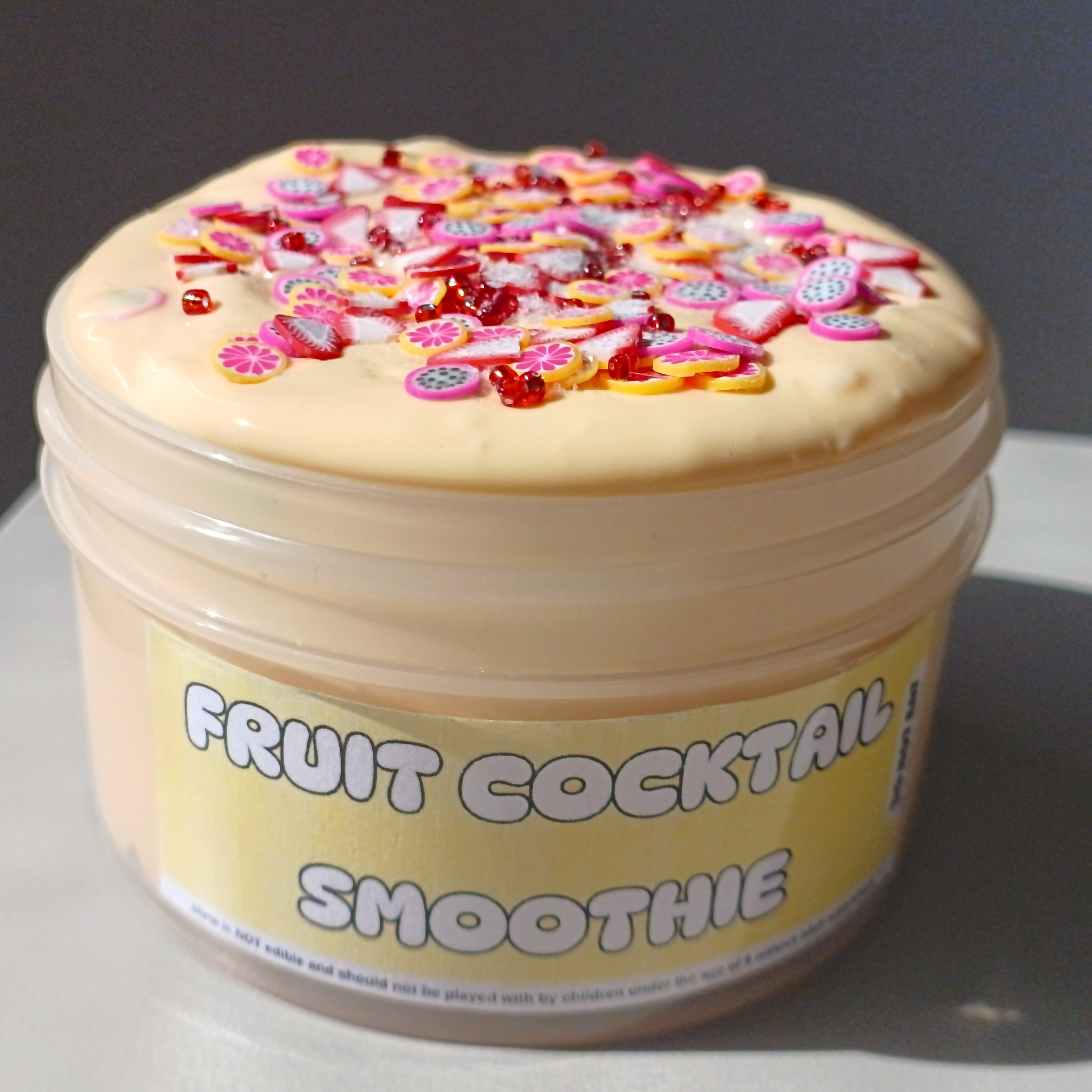 Fruit cocktail smoothie slime
