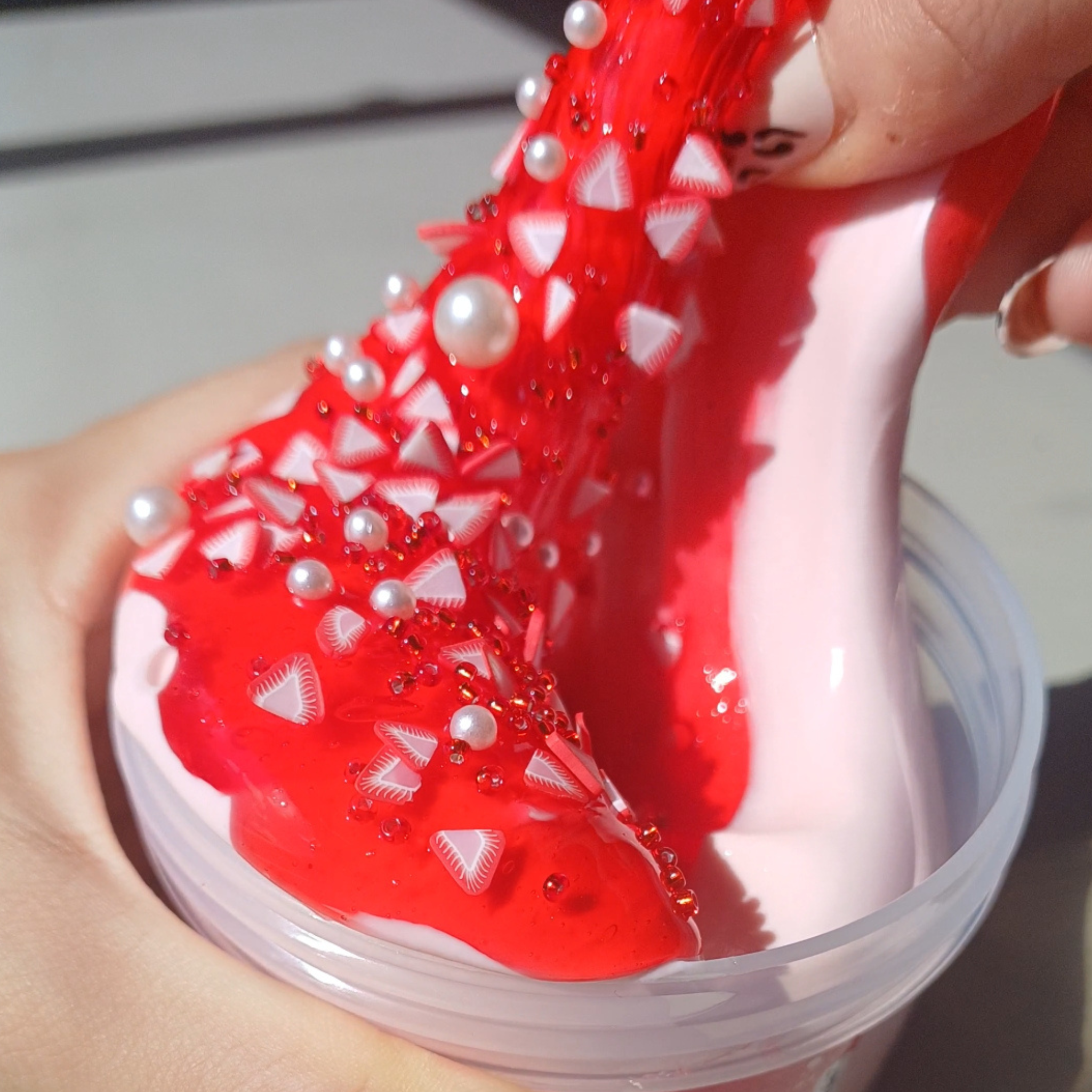 Birthday Strawberry Fluff slime kit - Image 4