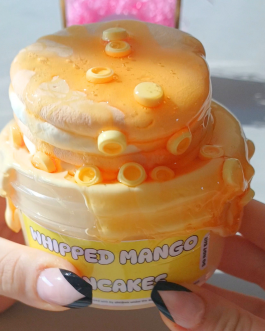 Whipped mango pancakes slime