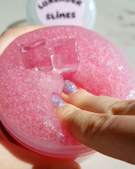 Iced strawberry Jelly slime