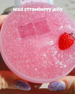 Iced strawberry Jelly slime